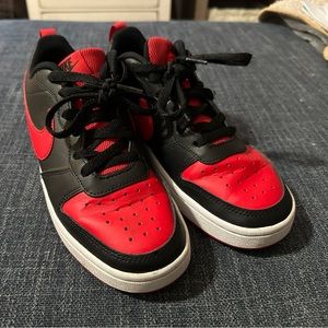 DONATED Nike Court Borough Low Red and Black